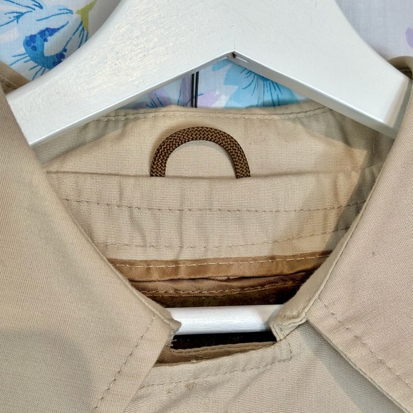 VINTAGE TRENCH COAT by Outerwear from Sears Mens Sz 42 LINER - Tan - Picture 8 of 15